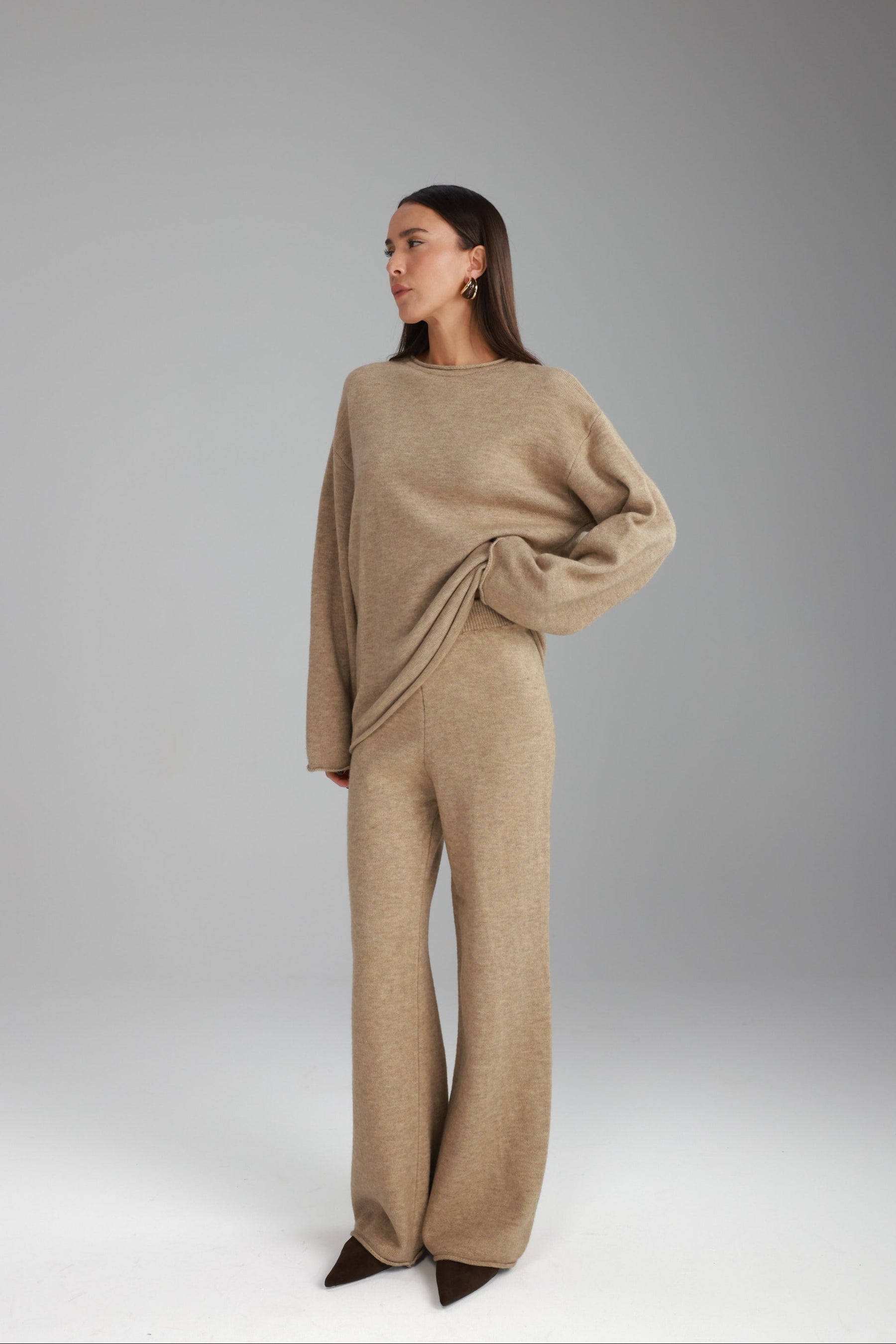 חליפת סריג מיגל חאקי