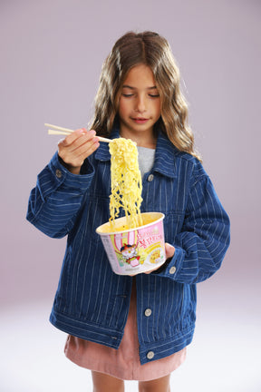 ג'קט ג'ינס קיארה כחול כהה