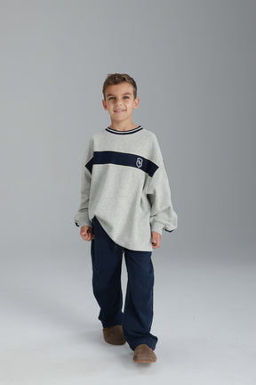 סוויטשירט ג'ון אפור בהיר