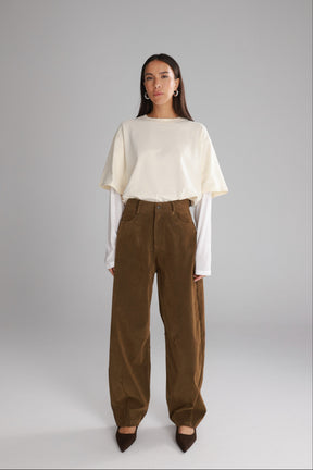 מכנסי דאלי חום בהיר