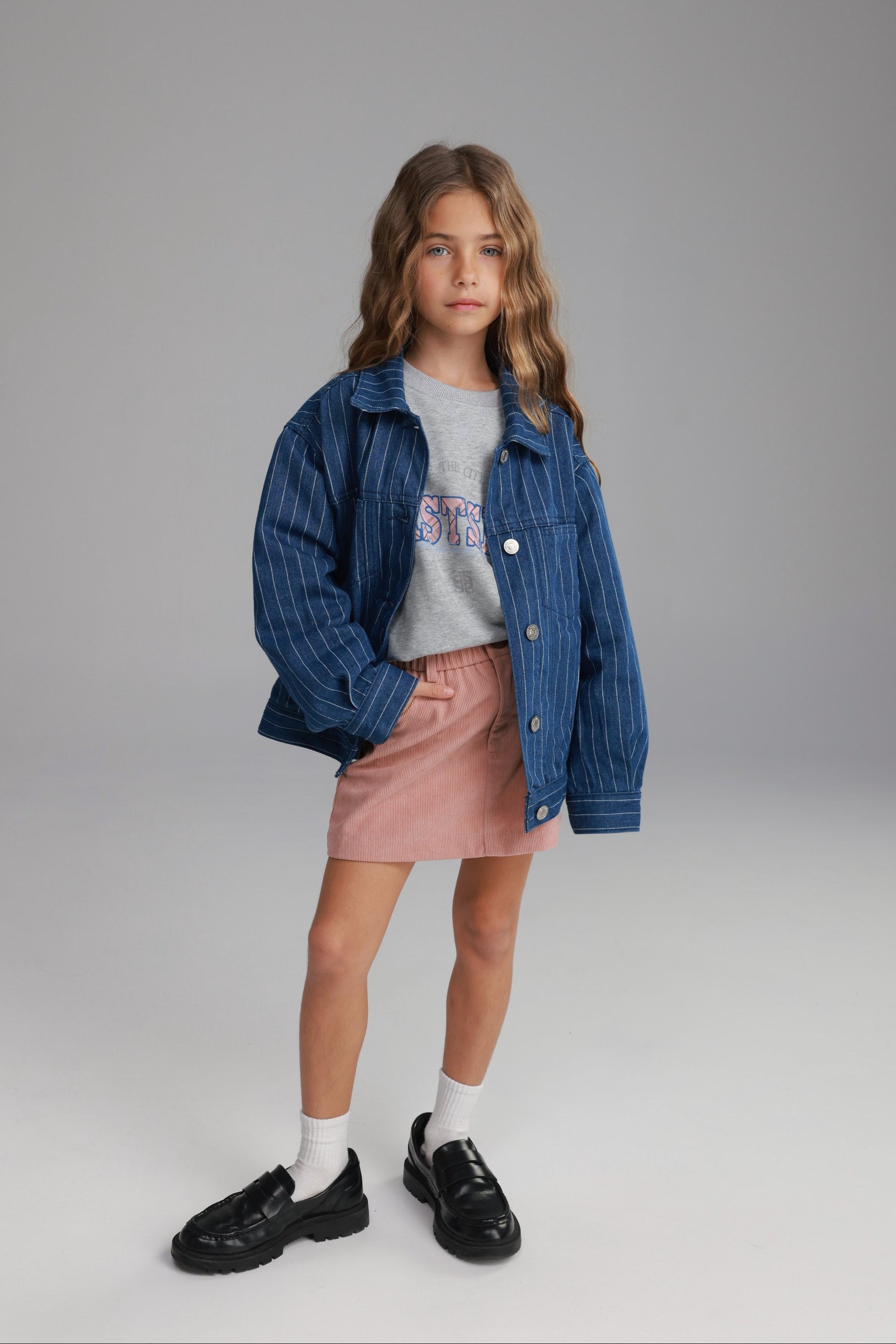 ג'קט ג'ינס קיארה כחול כהה