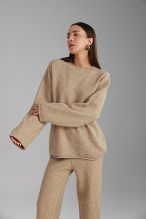 חליפת סריג מיגל חאקי