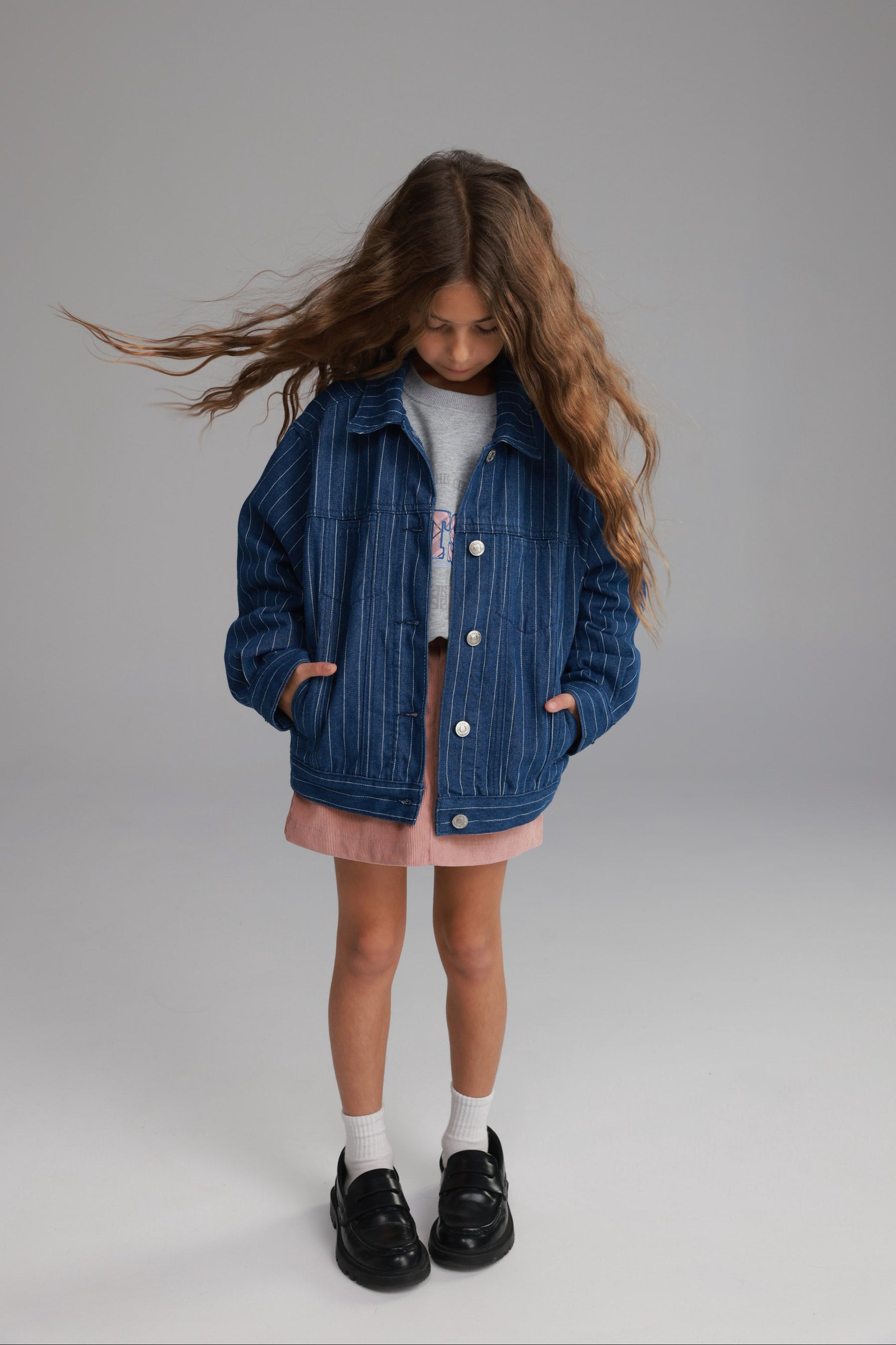 ג'קט ג'ינס קיארה כחול כהה