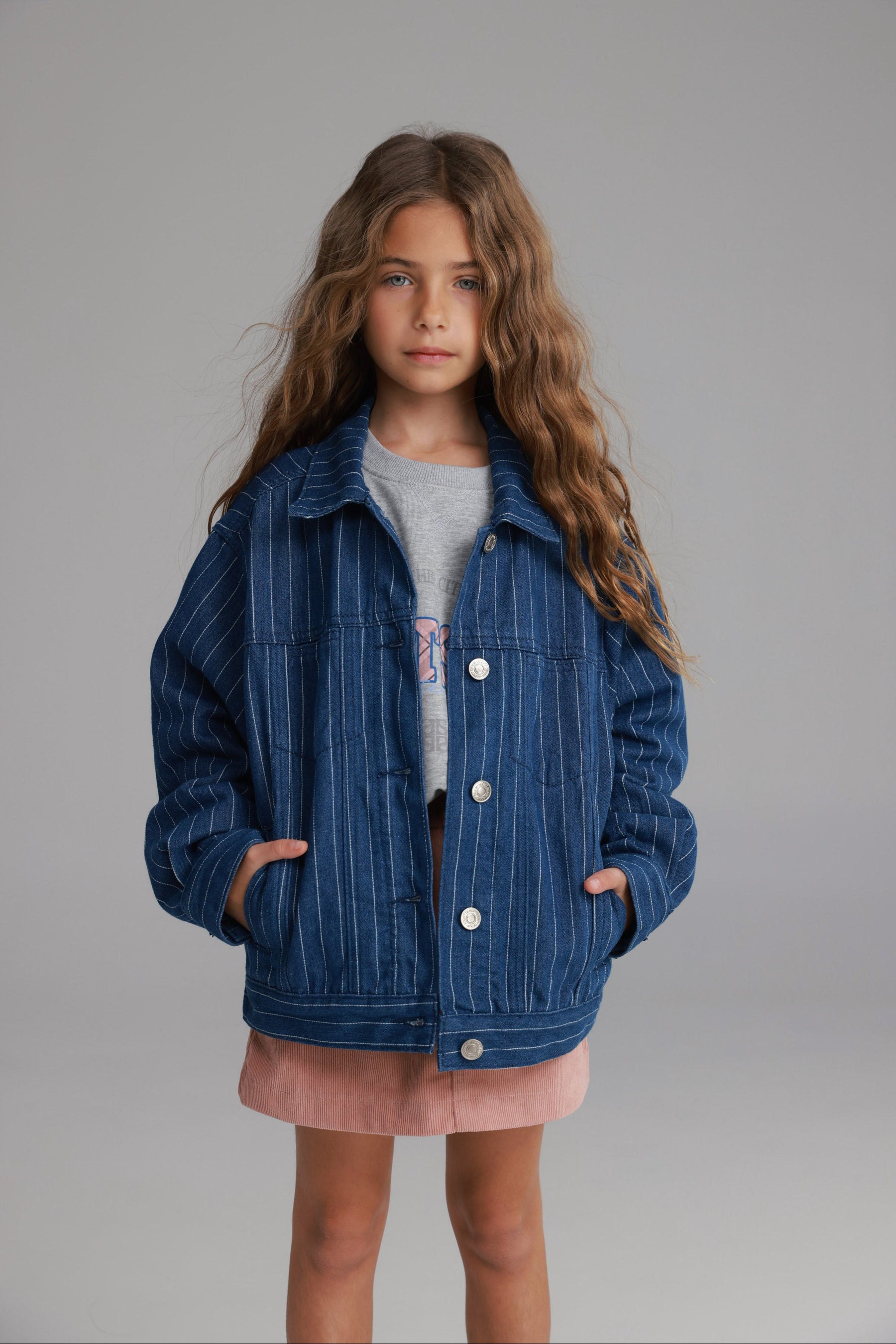 ג'קט ג'ינס קיארה כחול כהה