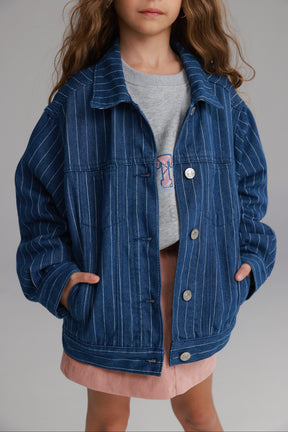 ג'קט ג'ינס קיארה כחול כהה