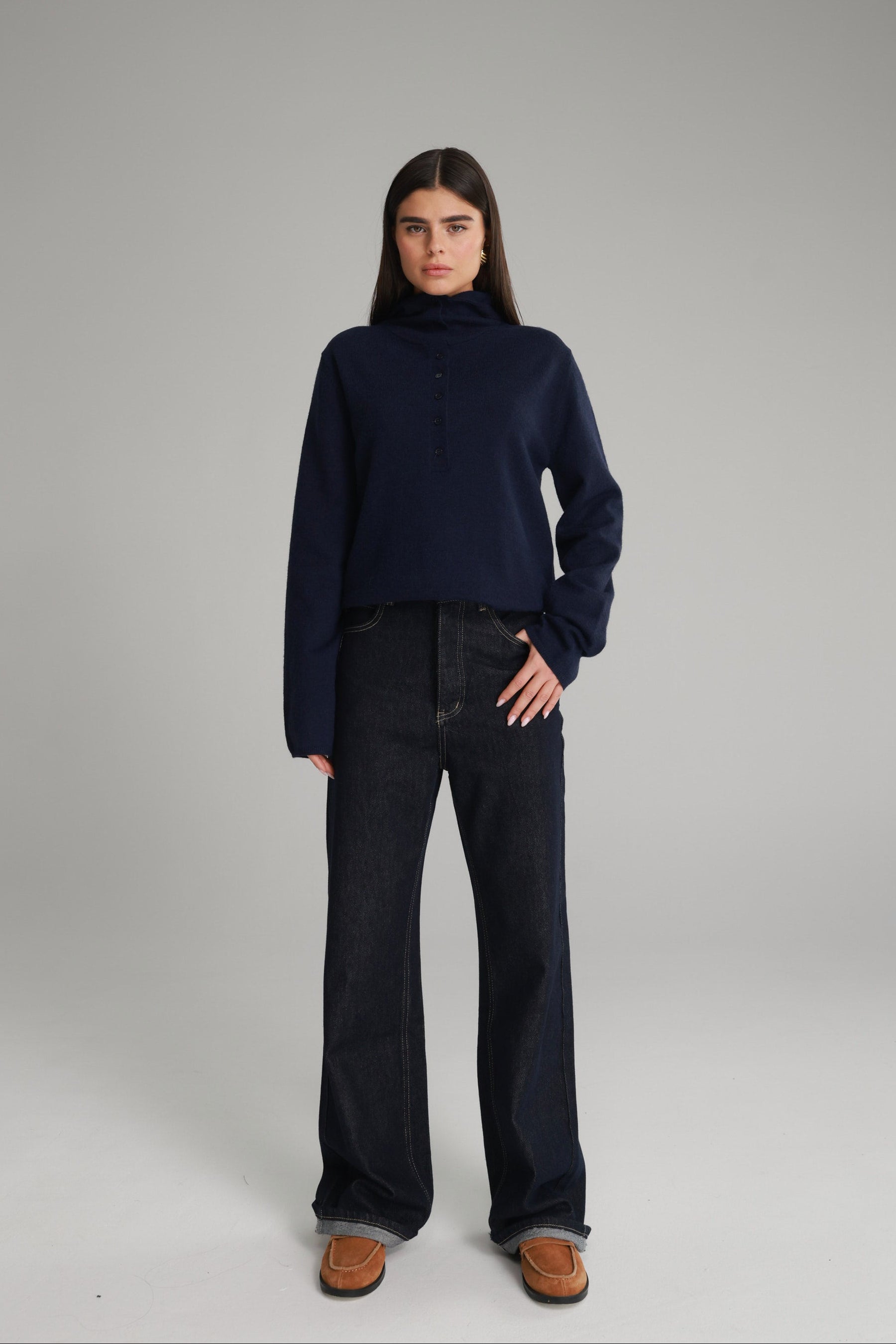 ג'ינס אנני כחול כהה