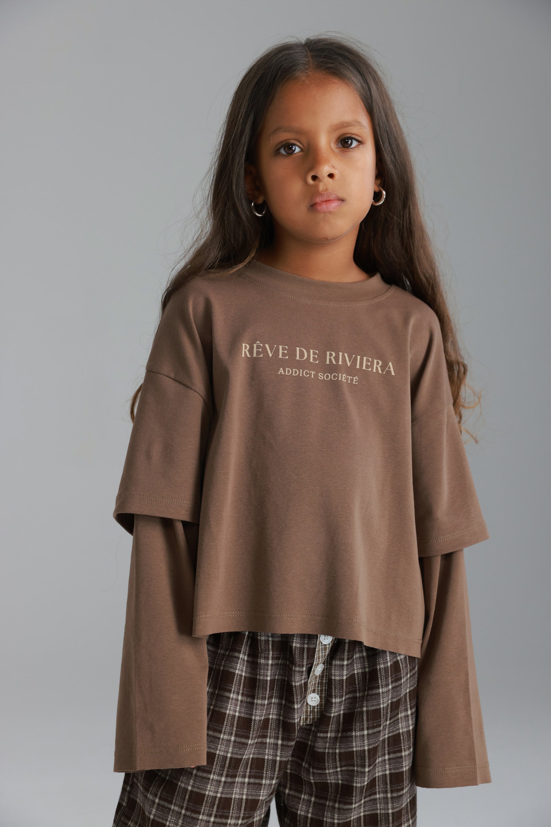 חולצת מוני חומה