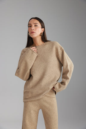 חליפת סריג מיגל חאקי