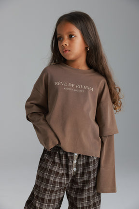 חולצת מוני חומה