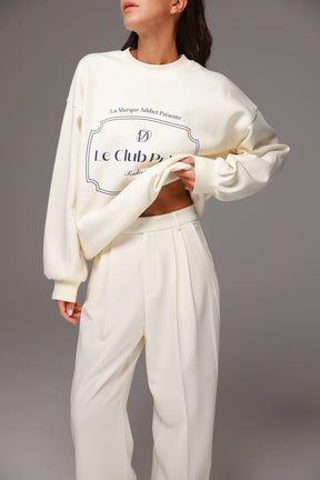 סוויטשירט קליבלנד שמנת