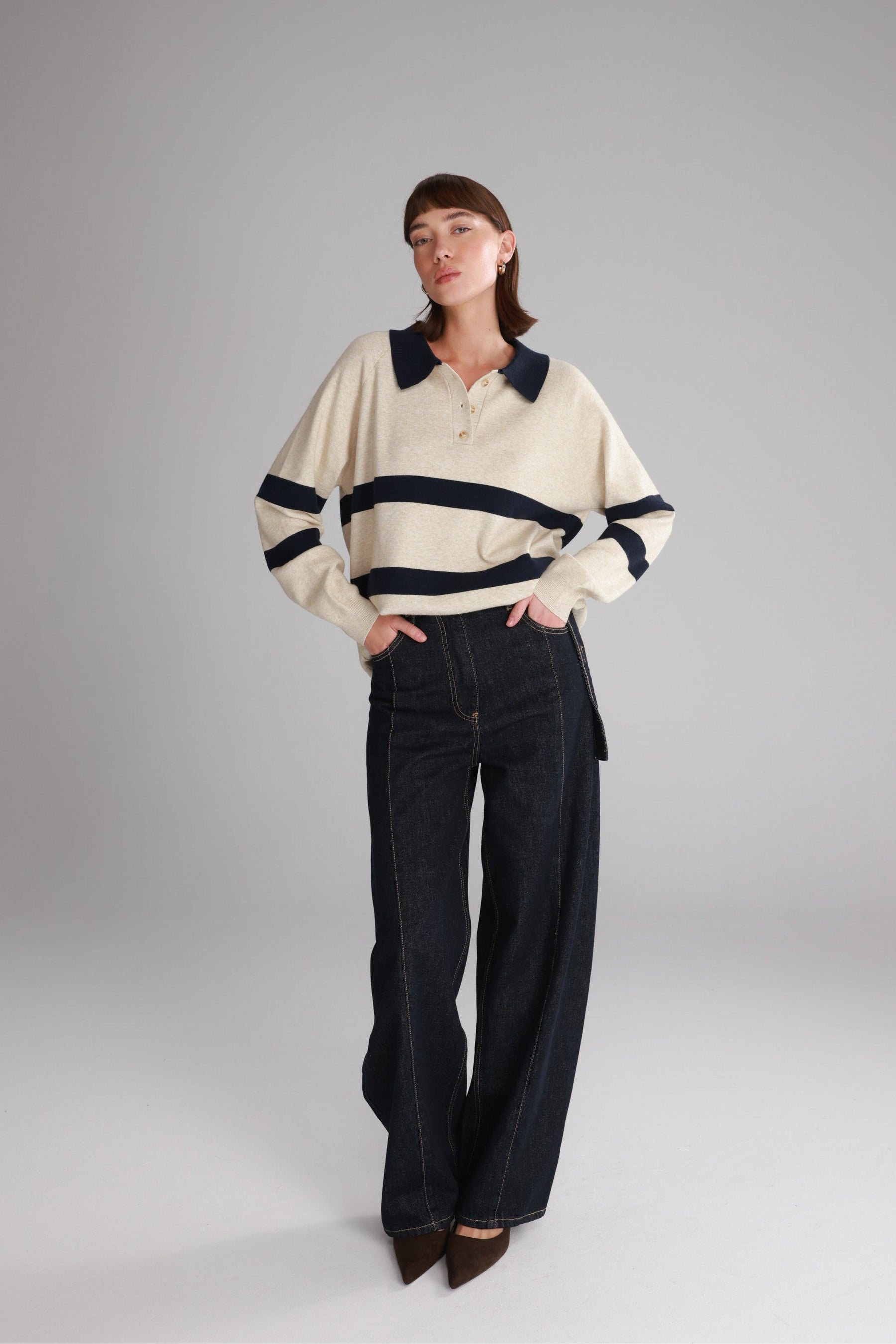 סריג מארי בז'/נייבי