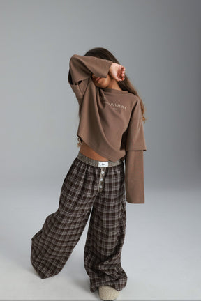 מכנסי סטיב חומים