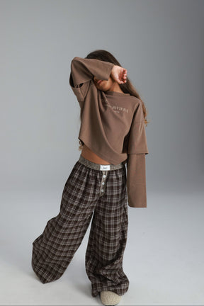 חולצת מוני חומה