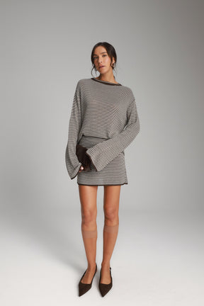 חליפת קיילי חום/שמנת