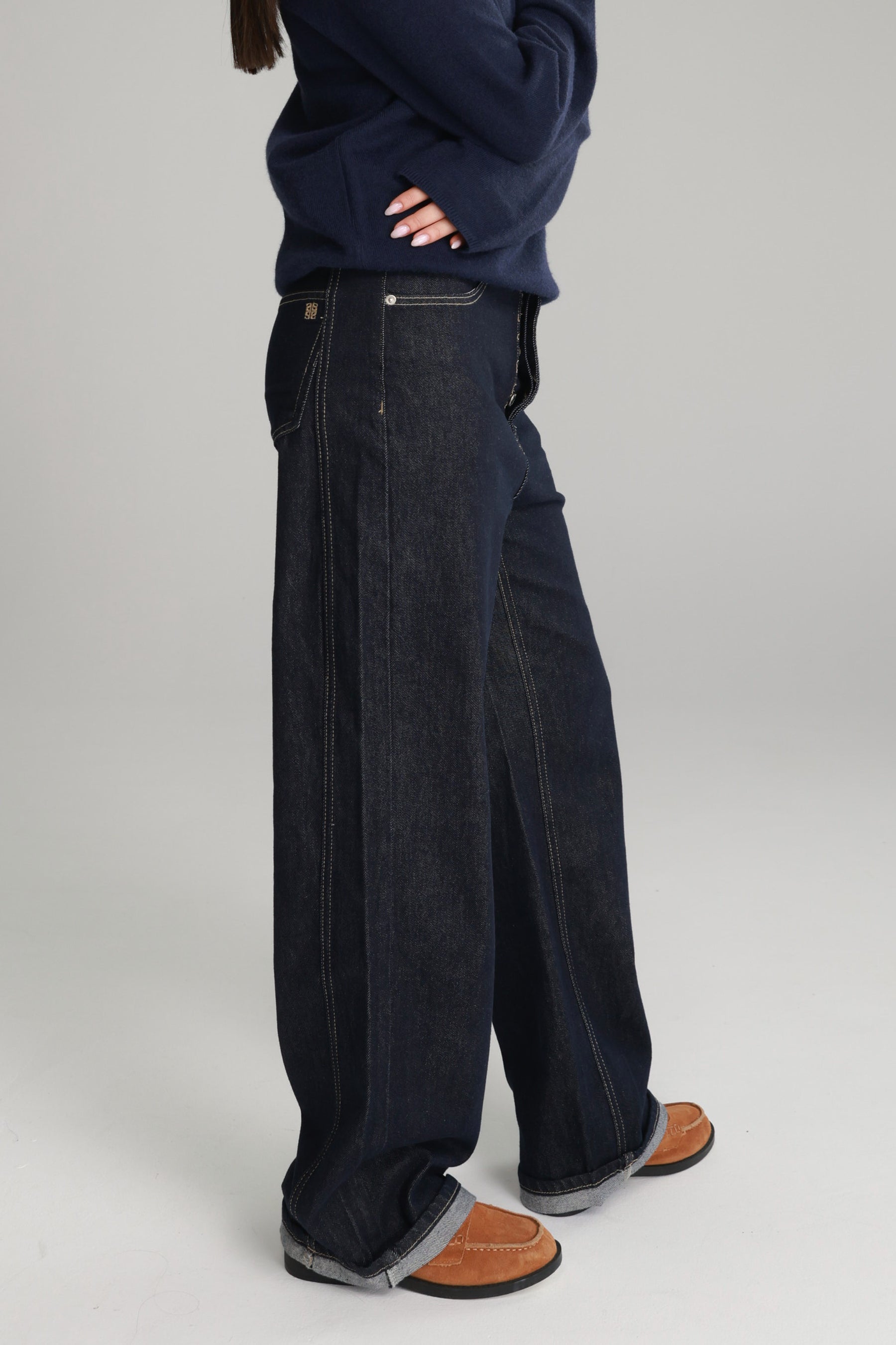 ג'ינס אנני כחול כהה