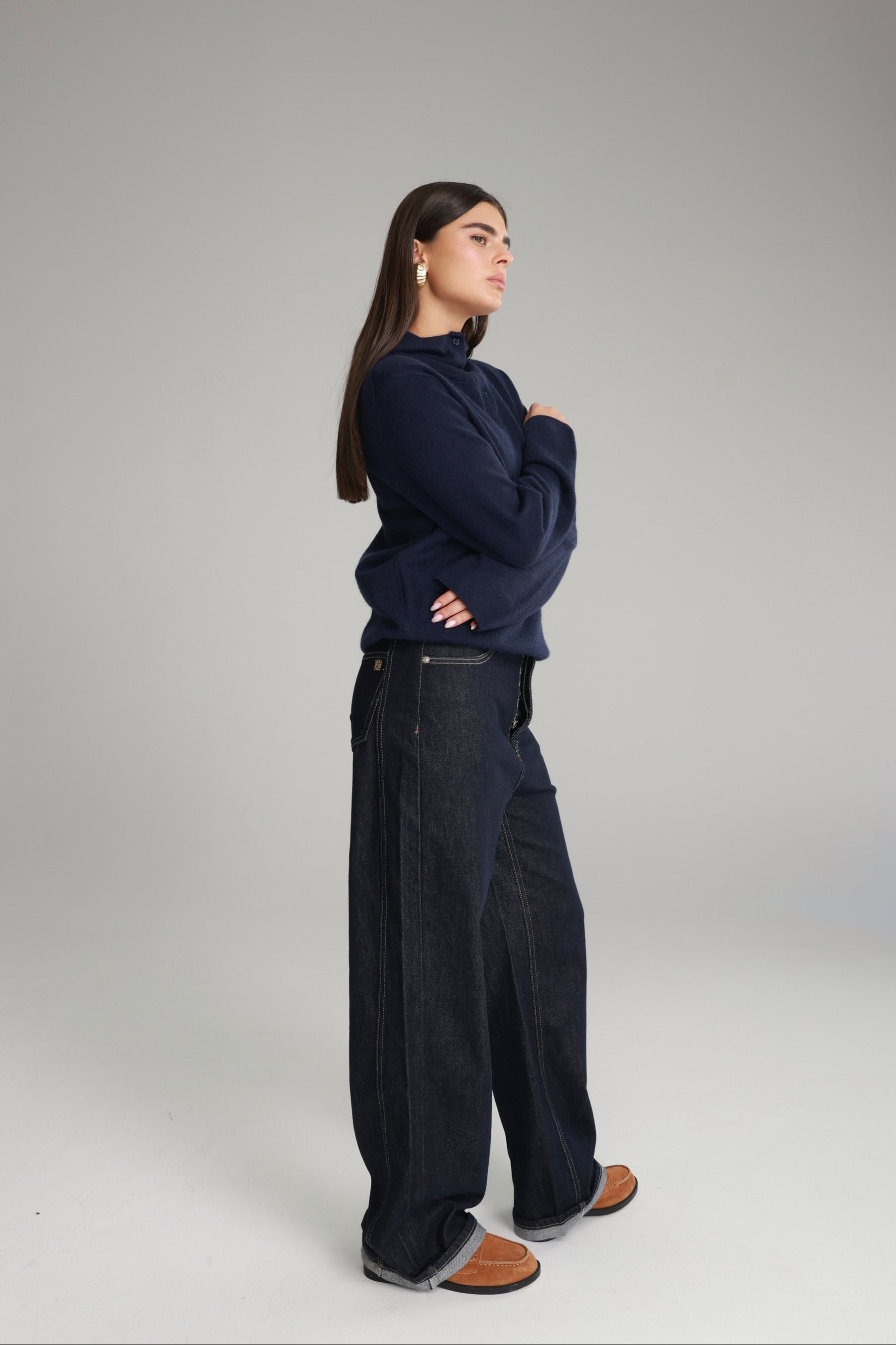 ג'ינס אנני כחול כהה