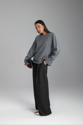 מכנסי מייזי אפור כהה