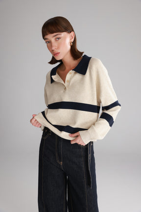 סריג מארי בז'/נייבי