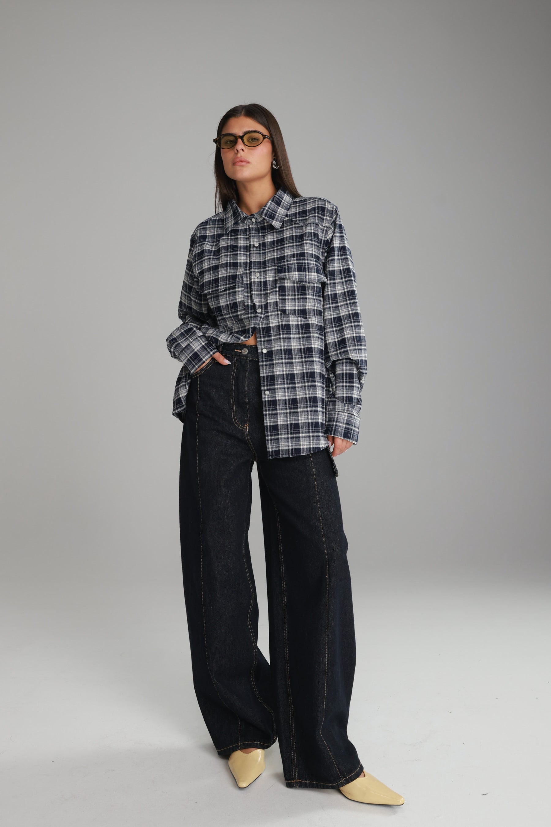 ג'ינס שרלוט כחול כהה