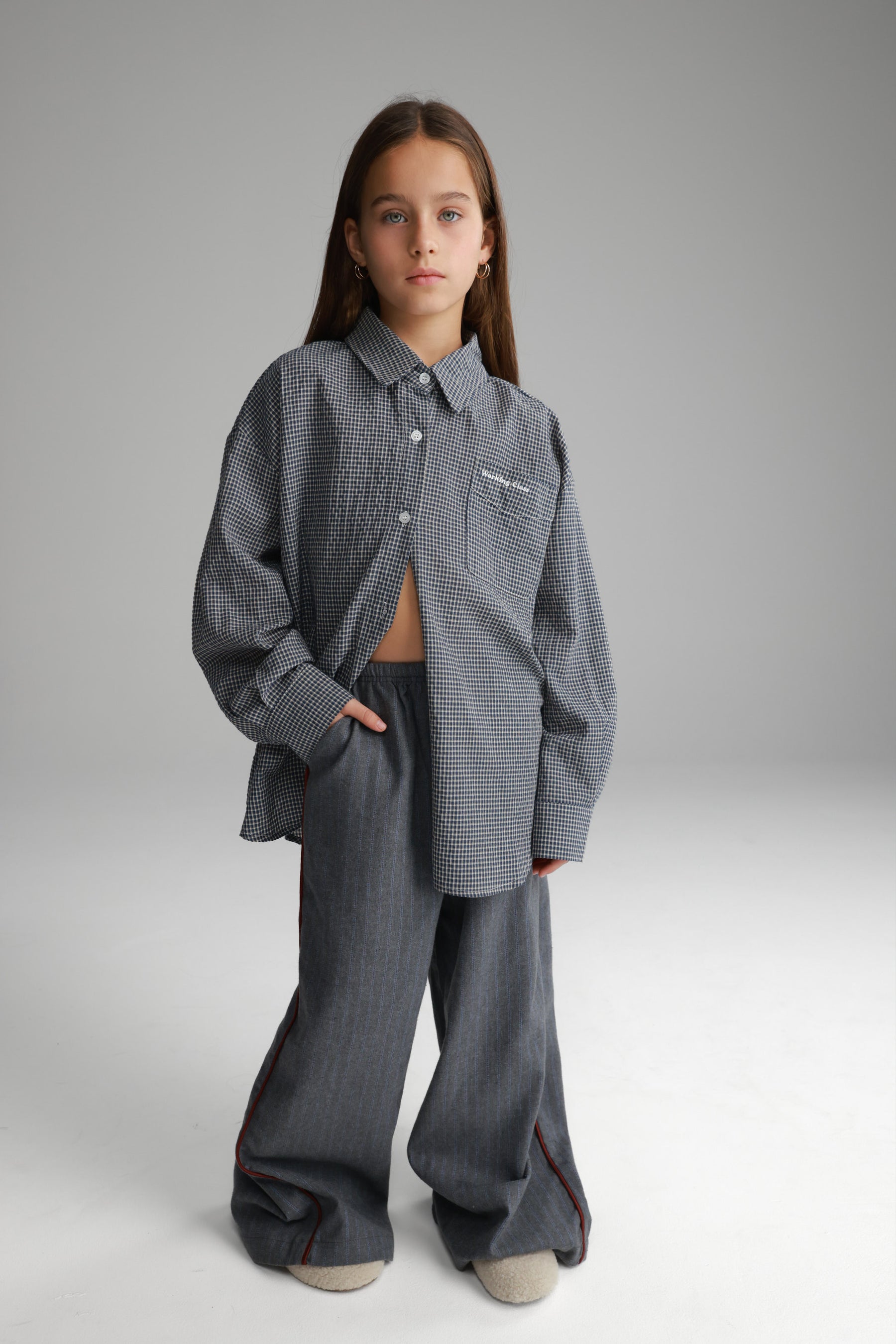 מכנסי אשלי אפורים