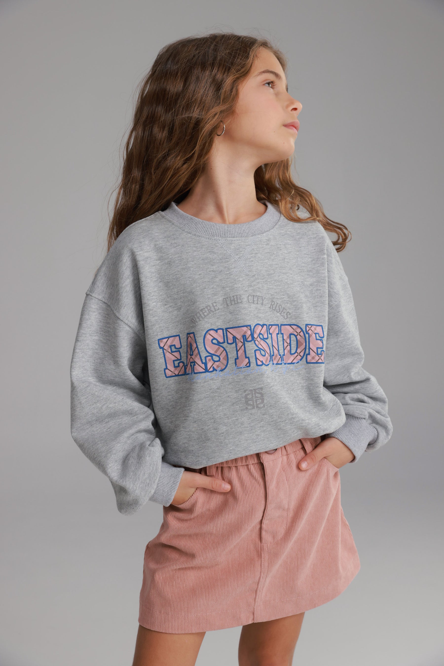 סוויטשירט ג'ין אפור