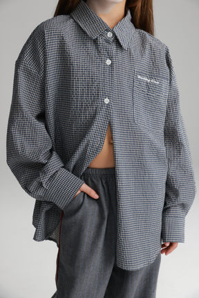 חולצת נורת' מכופתרת נייבי