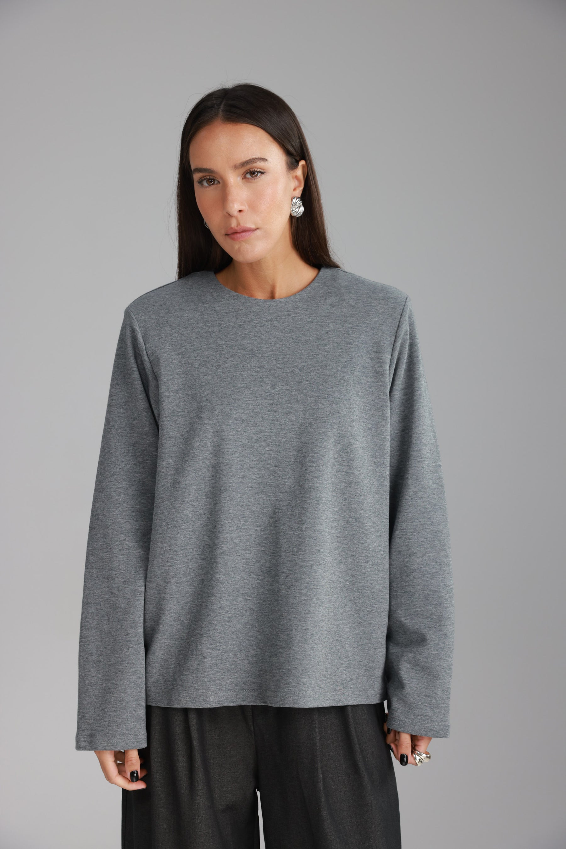 חולצת אופרי אפורה