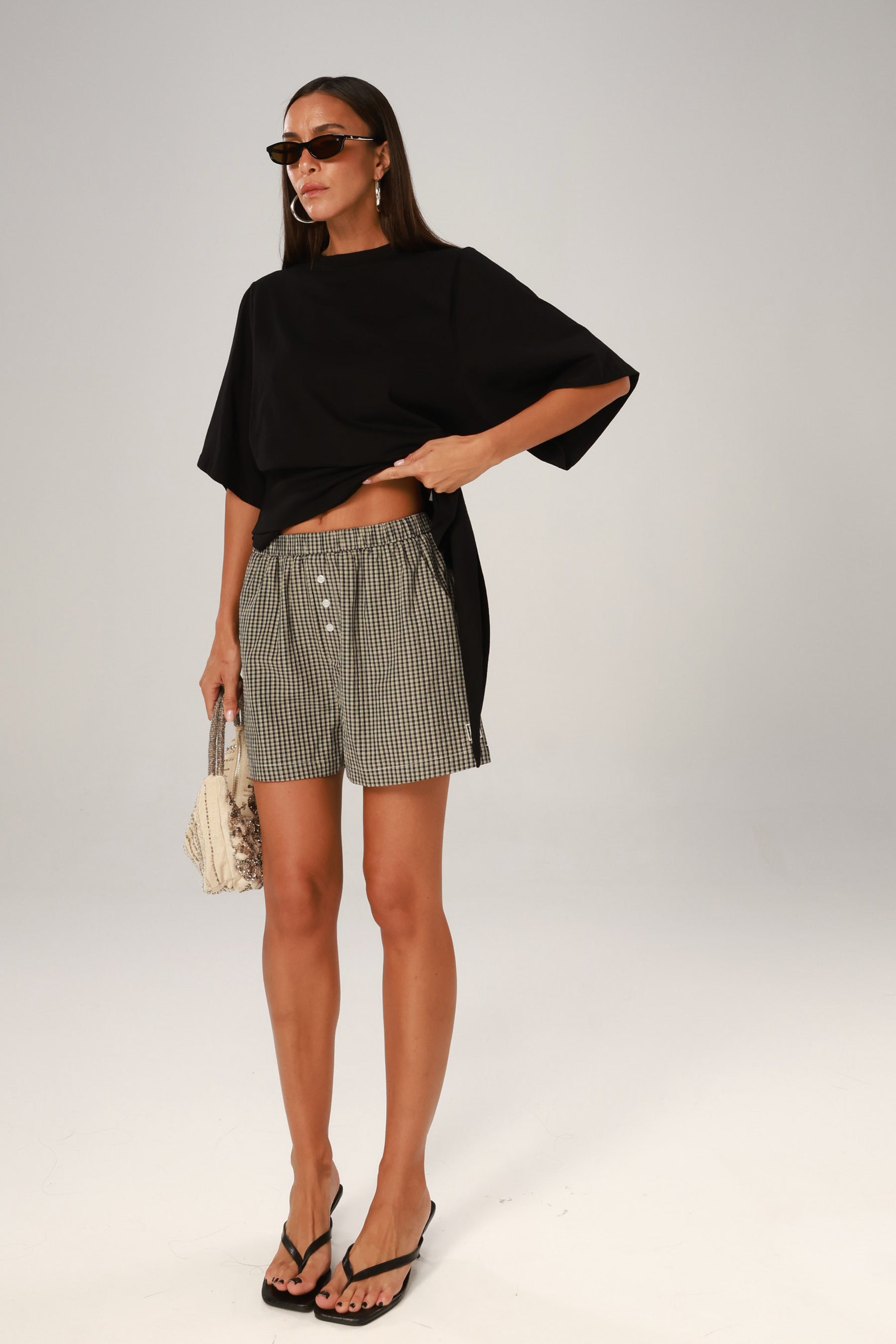 מכנסי אריז שחורים