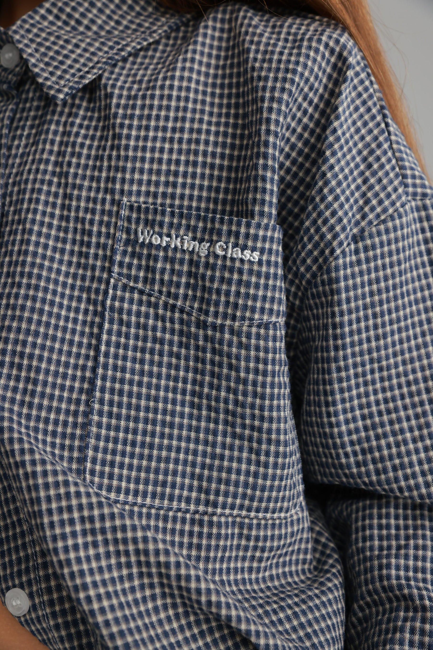 חולצת נורת' מכופתרת נייבי