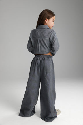 מכנסי אשלי אפורים