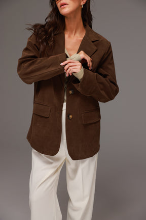 ג'קט מודי חום כהה