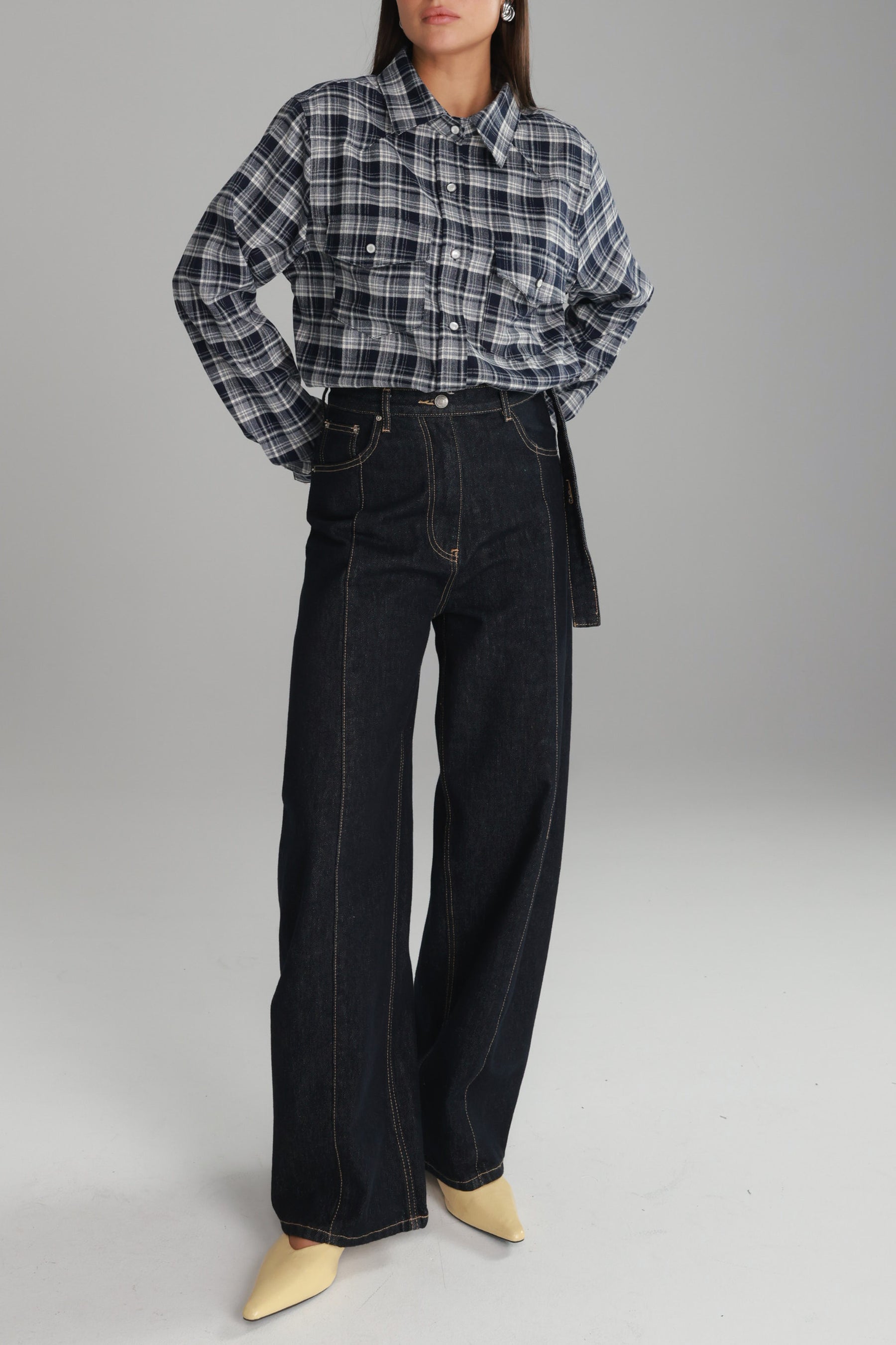 ג'ינס שרלוט כחול כהה