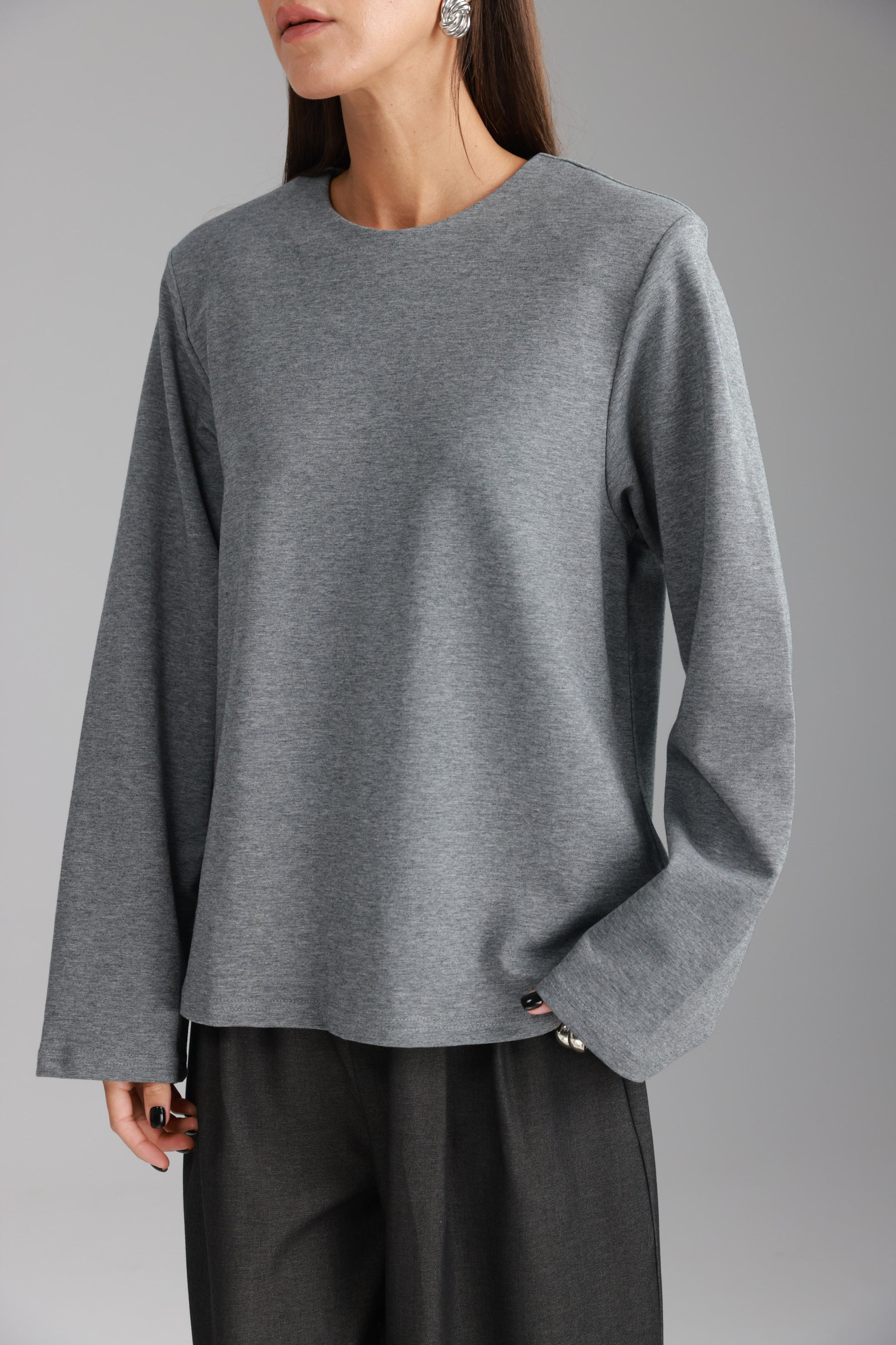 חולצת אופרי אפורה