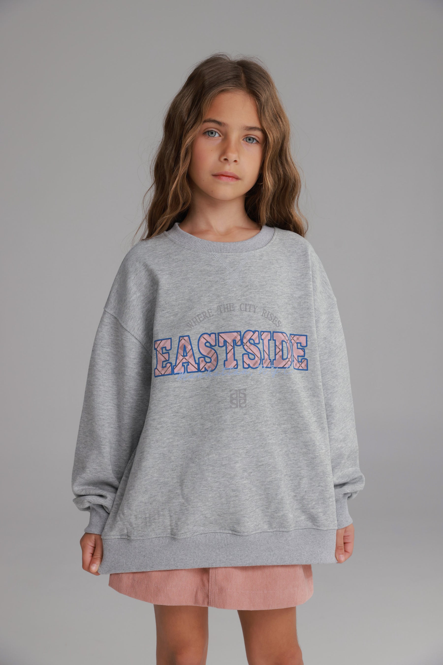 סוויטשירט ג'ין אפור