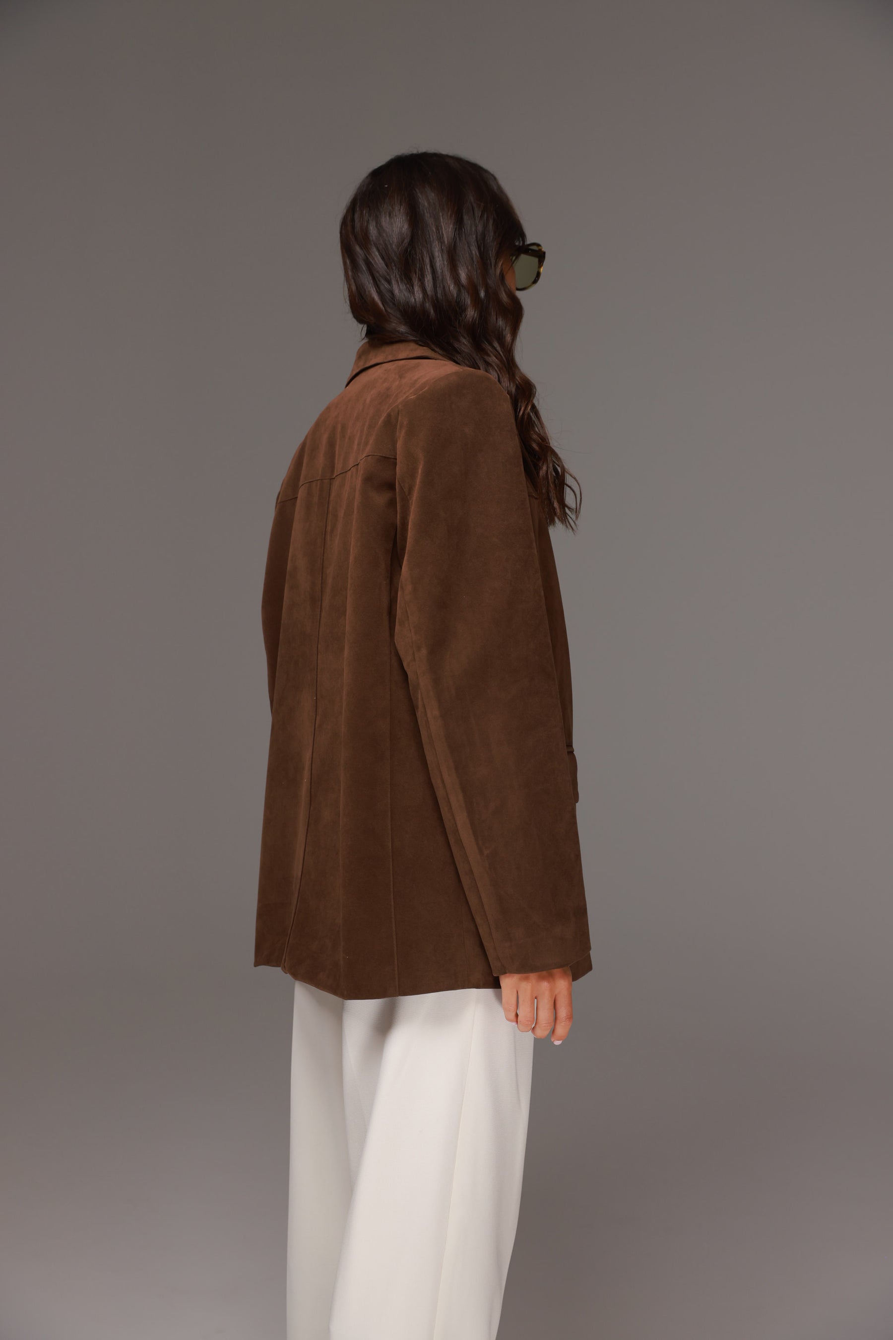 ג'קט מודי חום כהה