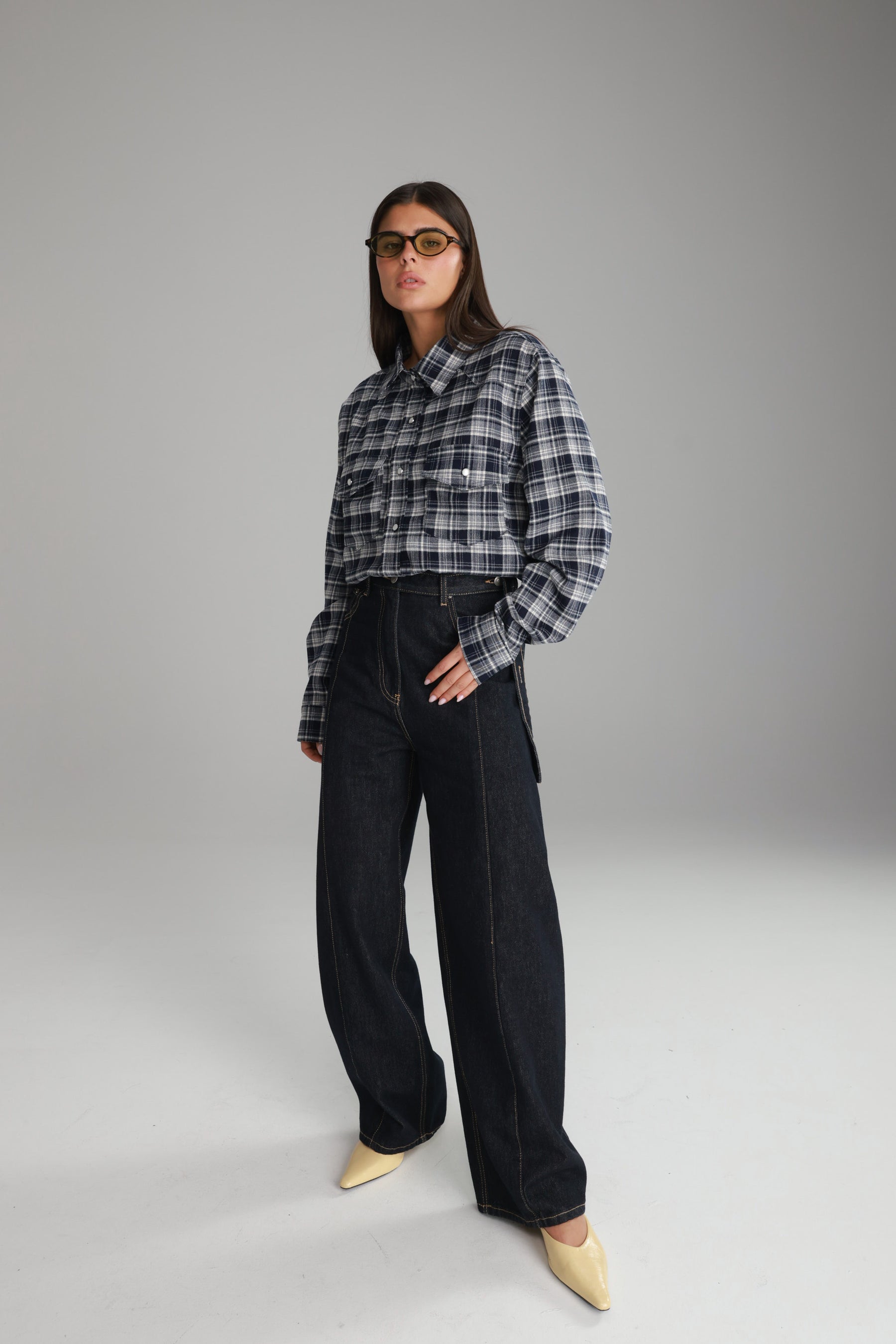 ג'ינס שרלוט כחול כהה