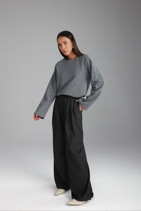 מכנסי מייזי אפור כהה