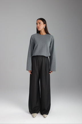 מכנסי מייזי אפור כהה