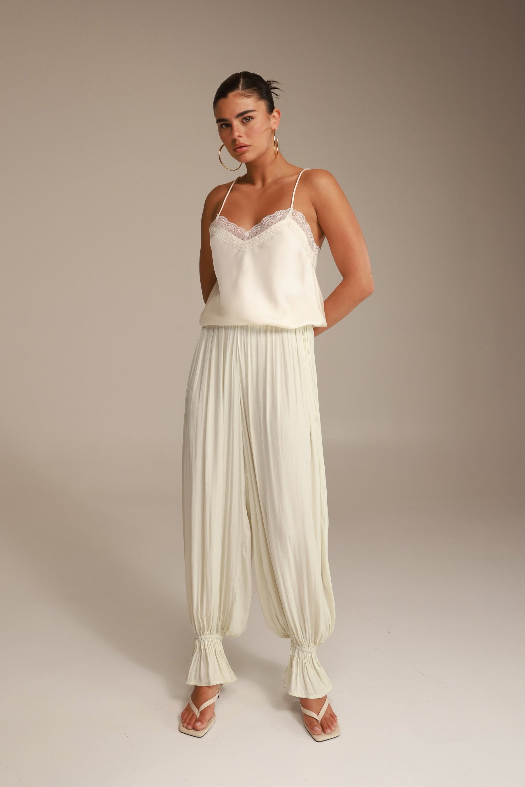 מכנסי אדיה שמנת