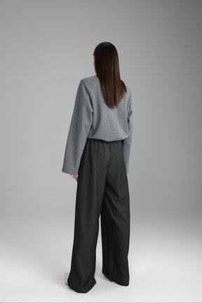 מכנסי מייזי אפור כהה