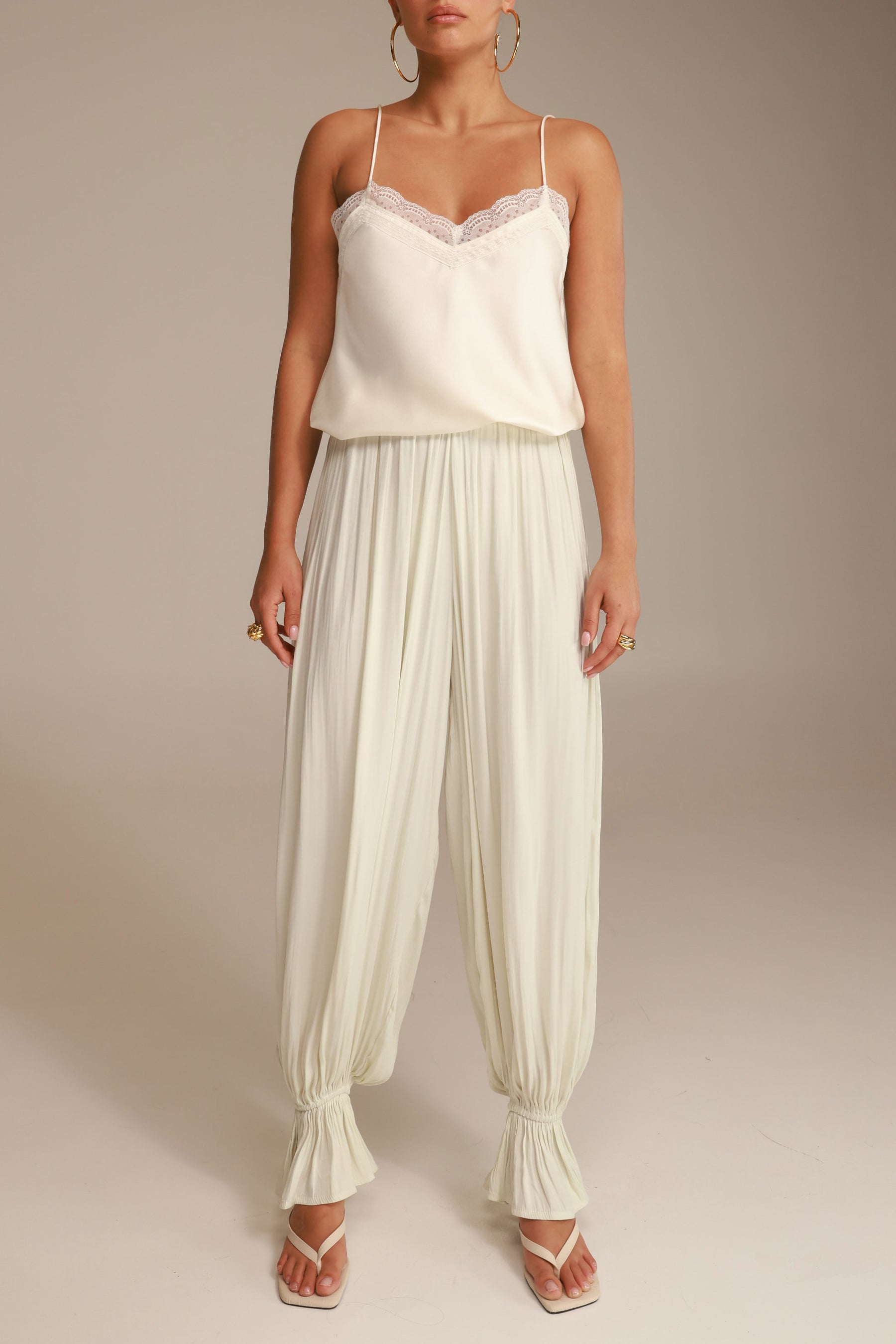 מכנסי אדיה שמנת