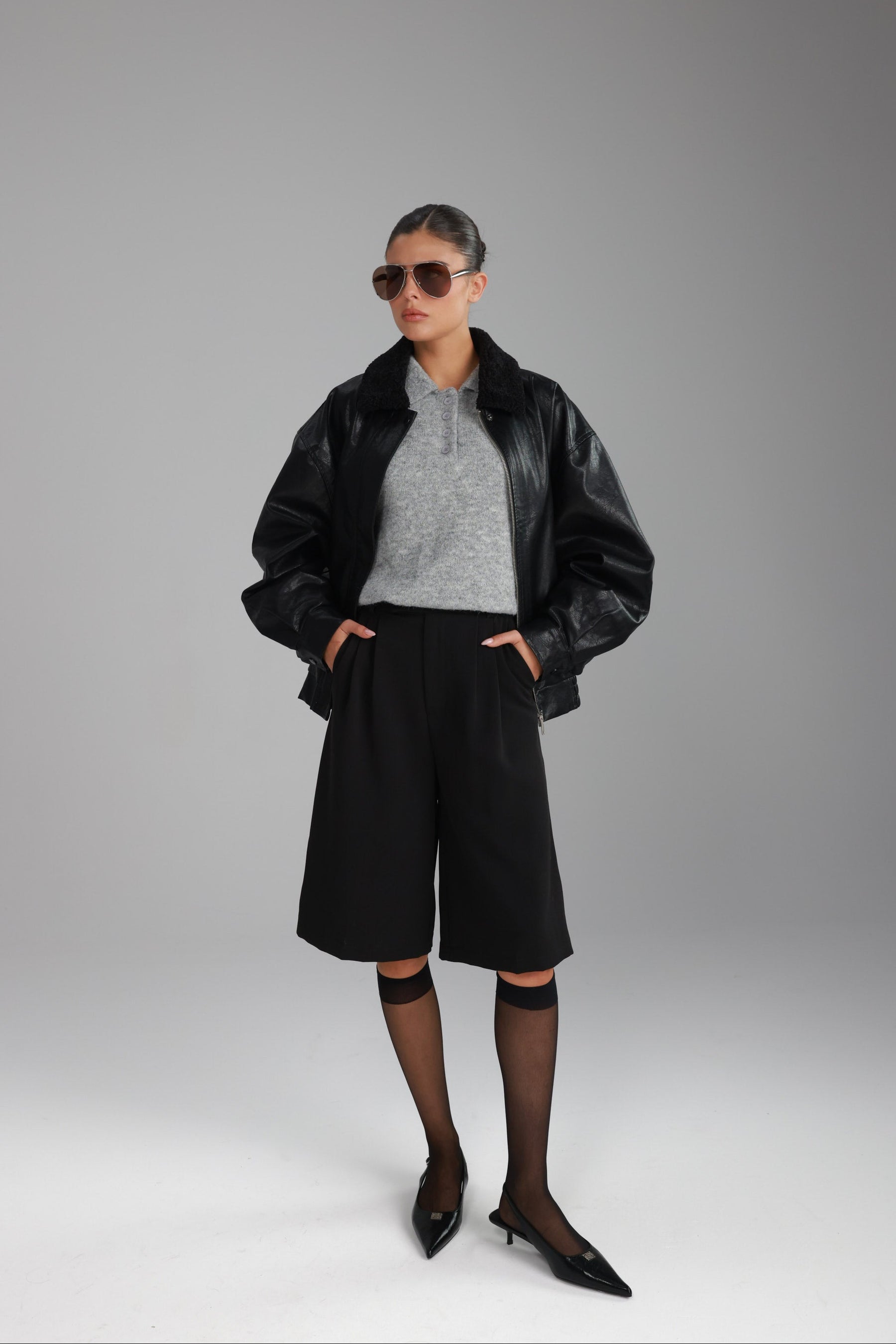 סוודר מולי אפור