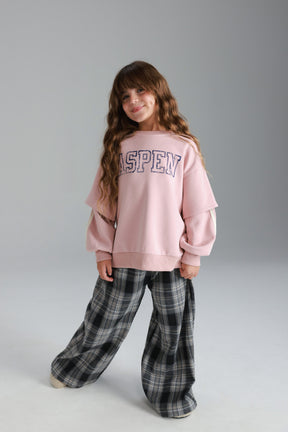 סוויטשירט אנני ורוד