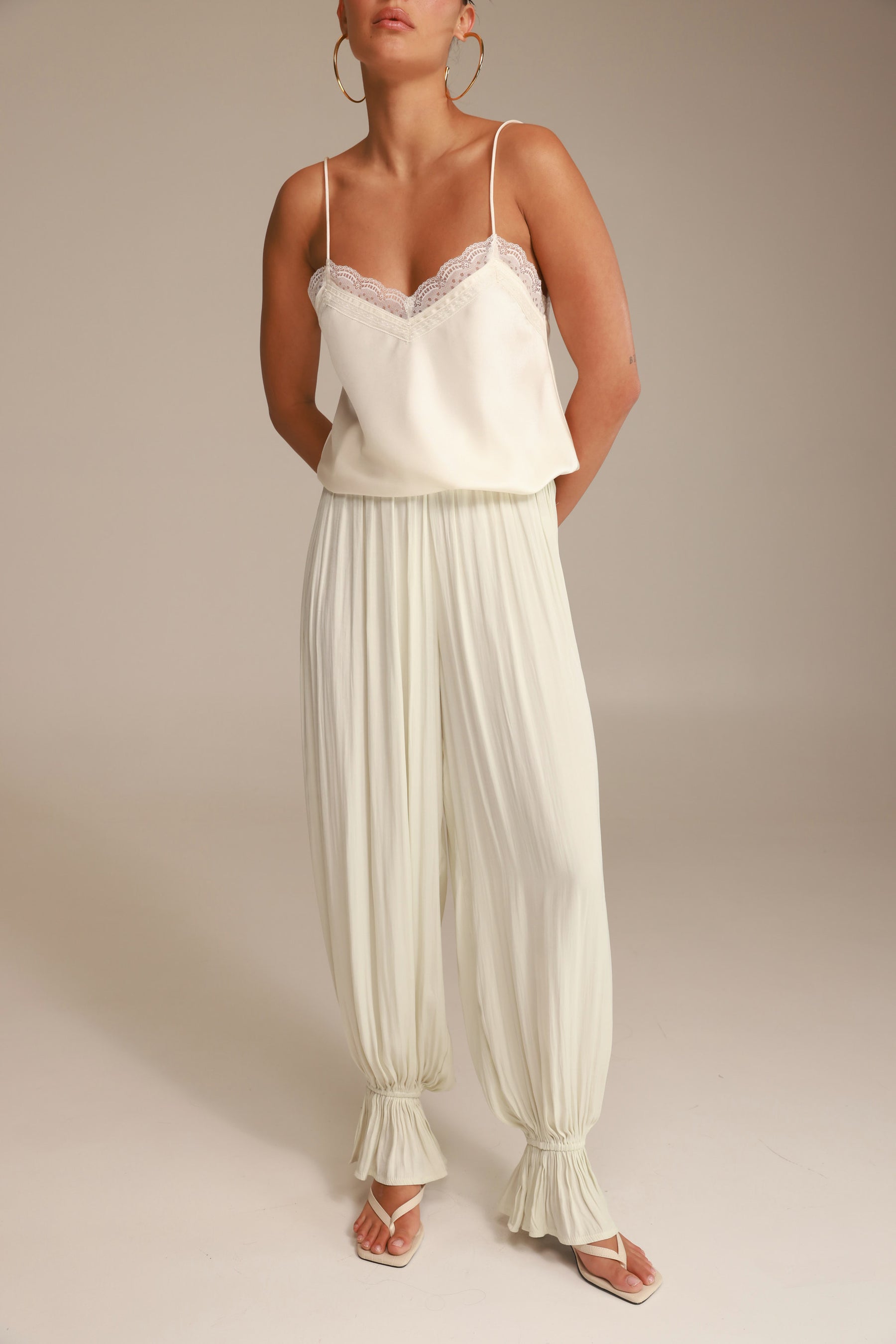 מכנסי אדיה שמנת