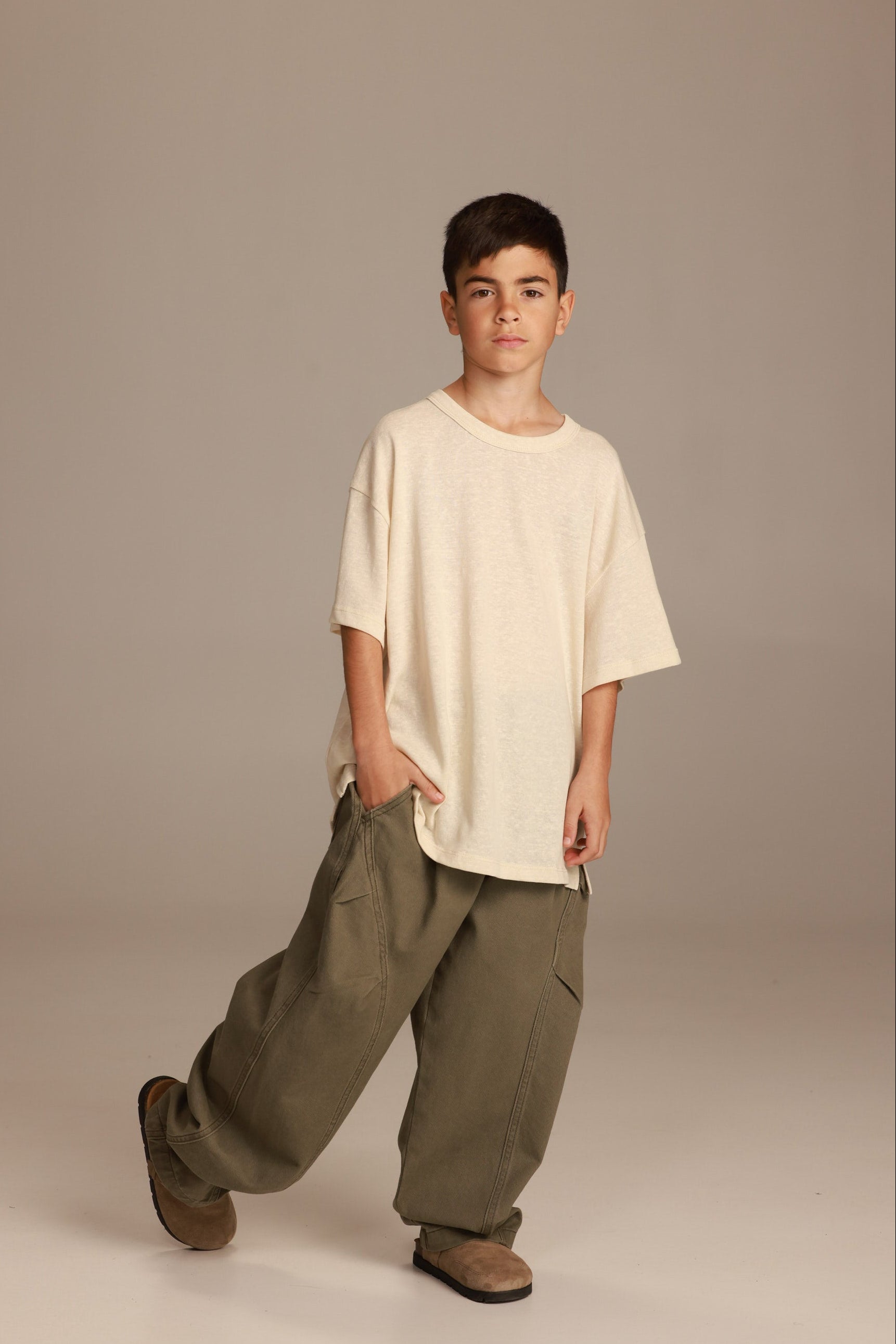 מכנסי ג'ינס מילפי חאקי