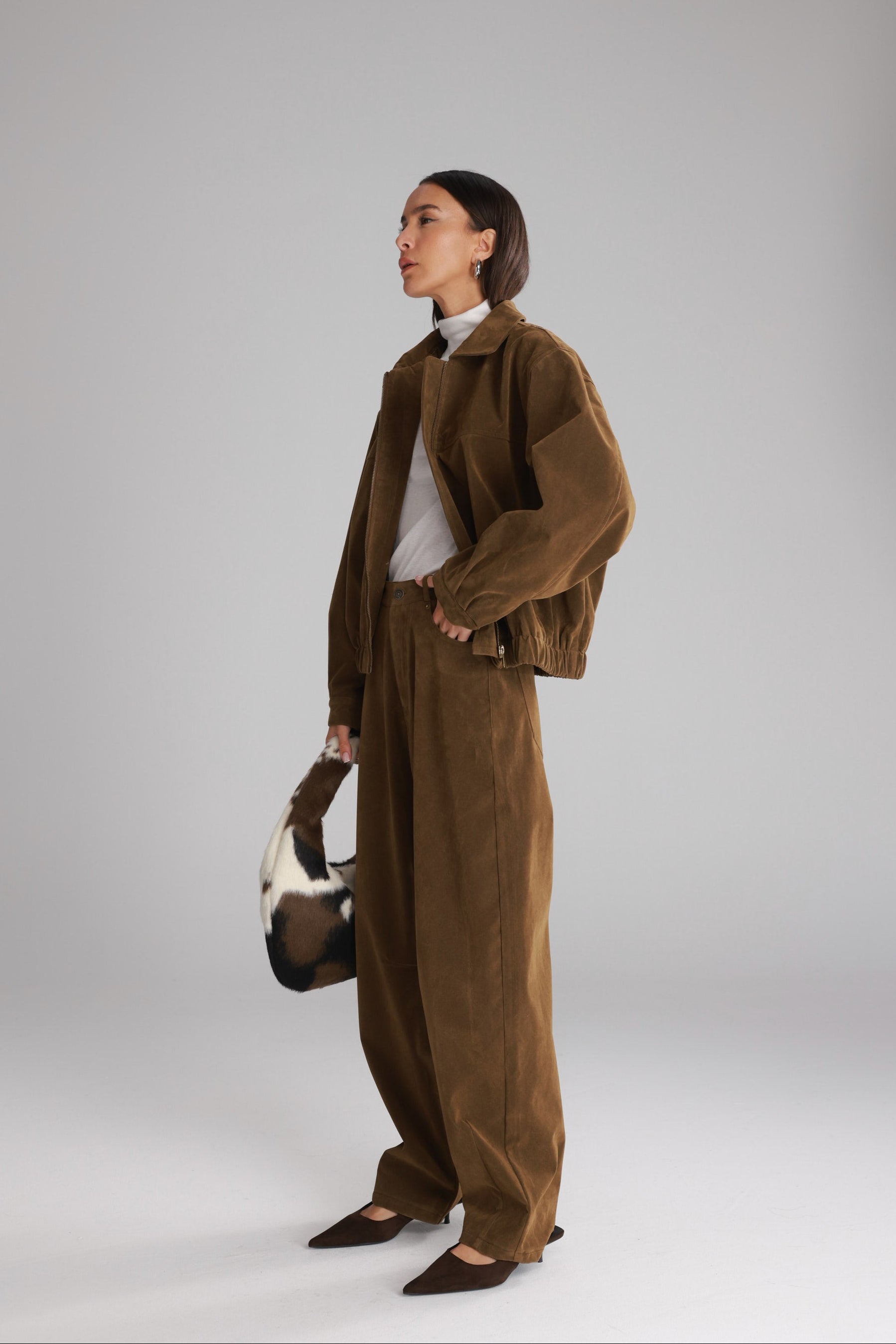 מכנסי דאלי חום בהיר