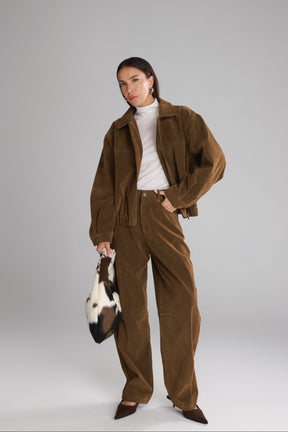 ג'קט בומבר דאלי חום בהיר