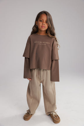 חולצת מוני חומה