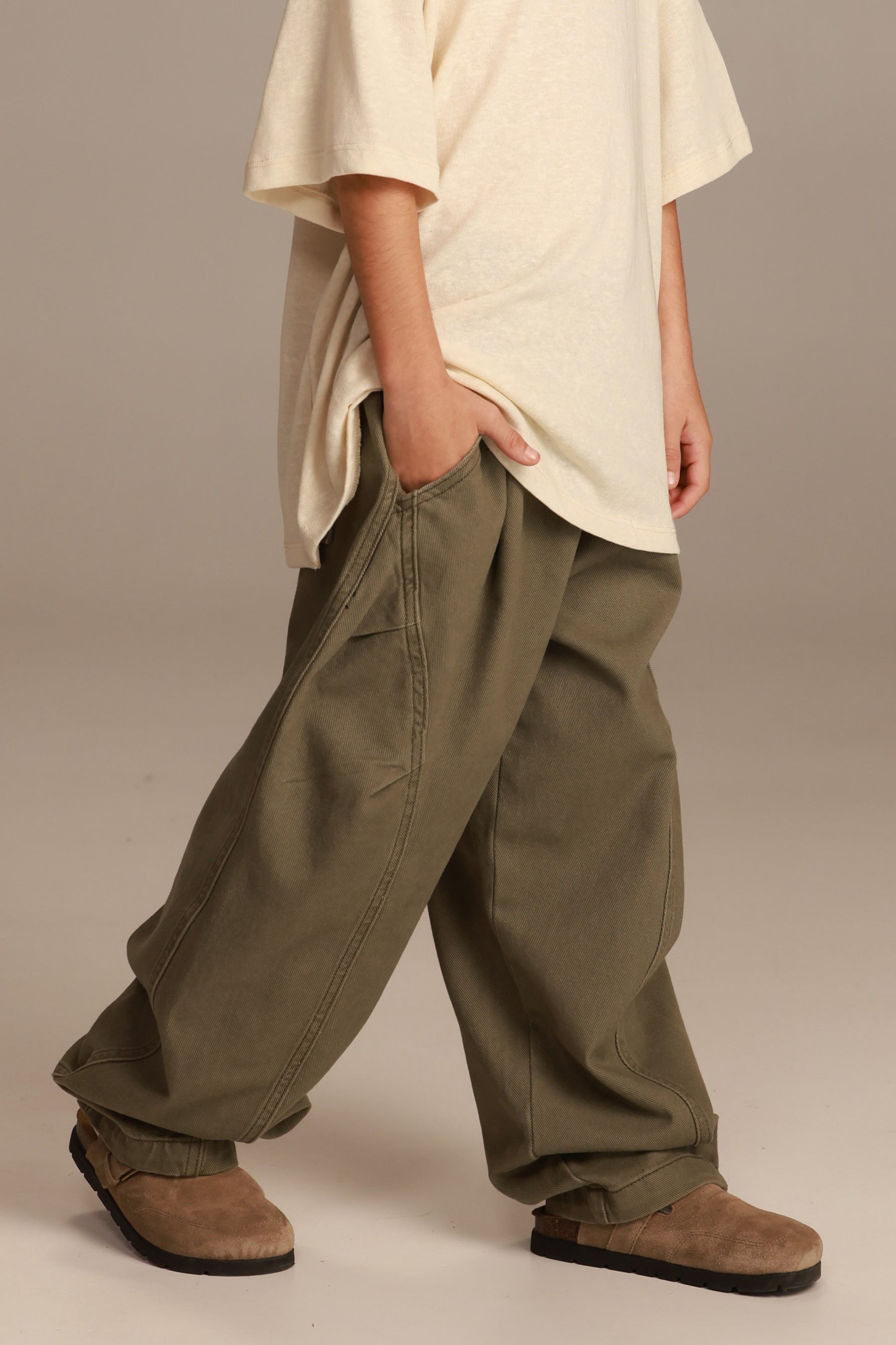 מכנסי ג'ינס מילפי חאקי