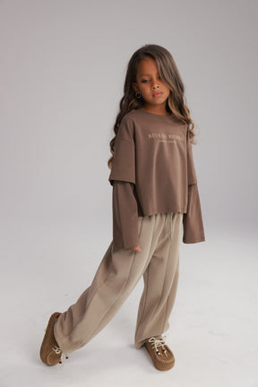 חולצת מוני חומה